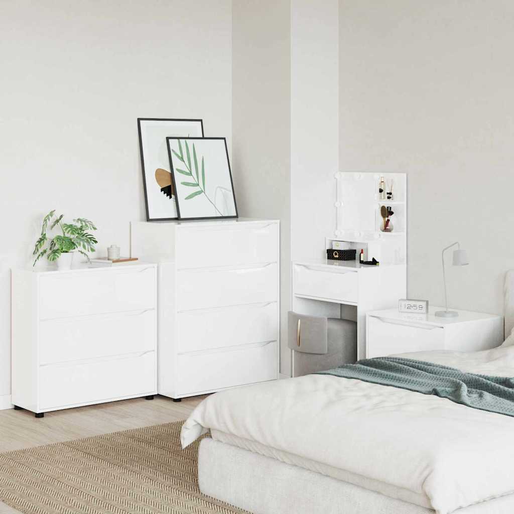 Armoire de rangement Blanc brillant 80 x 31 x 81 cm - XIOS