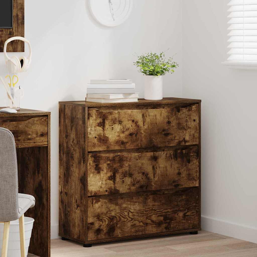 Armoire de rangement Chêne fumé 80 x 31 x 81 cm - XIOS