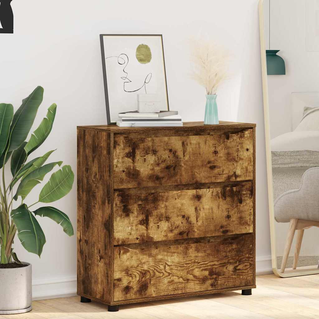 Armoire de rangement Chêne fumé 80 x 31 x 81 cm - XIOS