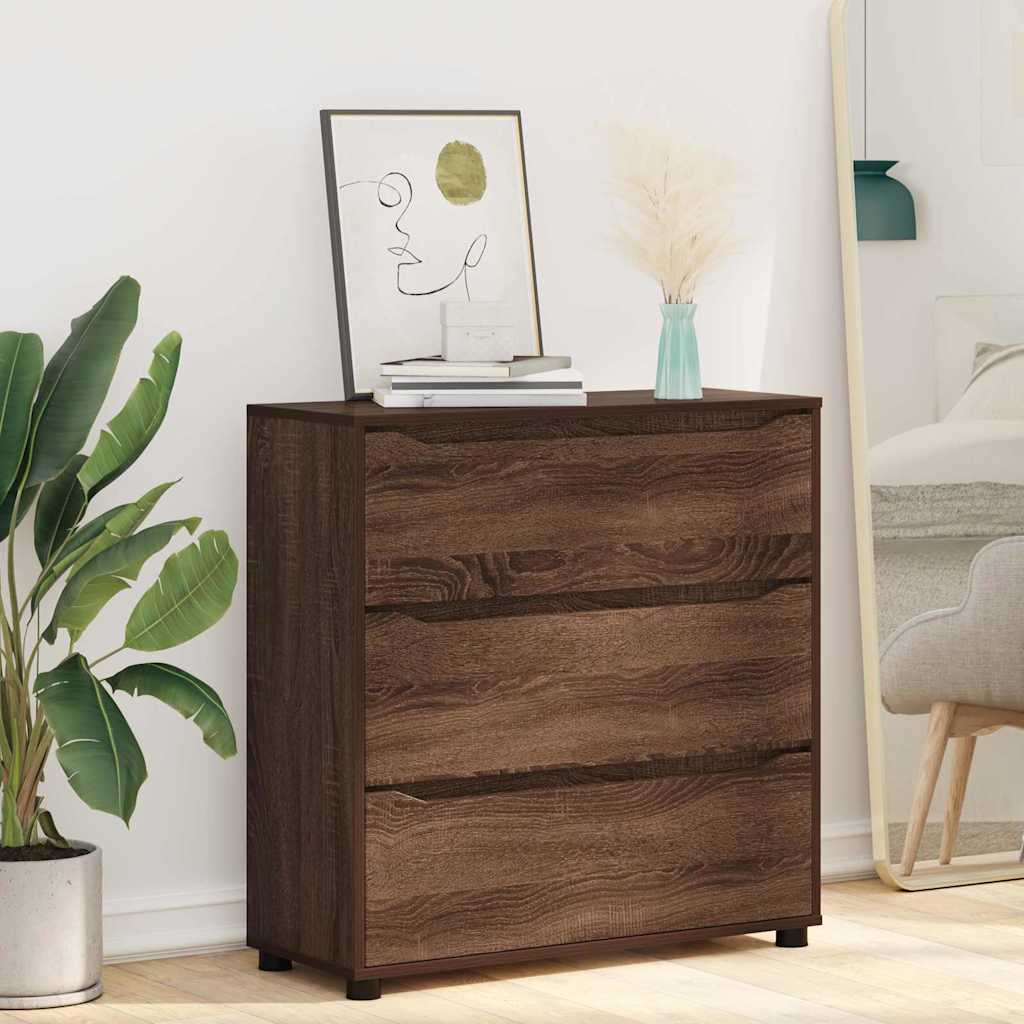 Armoire de rangement Chêne brun 80 x 31 x 81 cm - XIOS