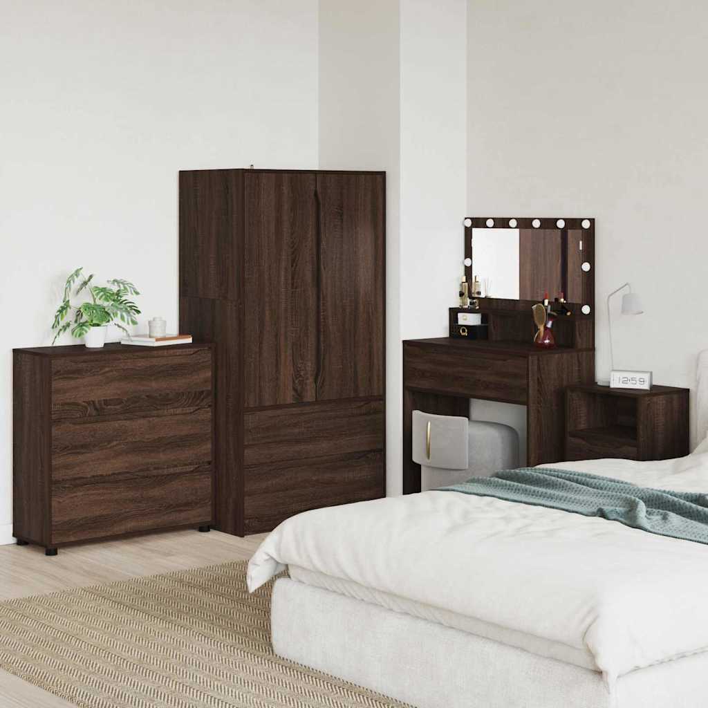 Armoire de rangement Chêne brun 80 x 31 x 81 cm - XIOS