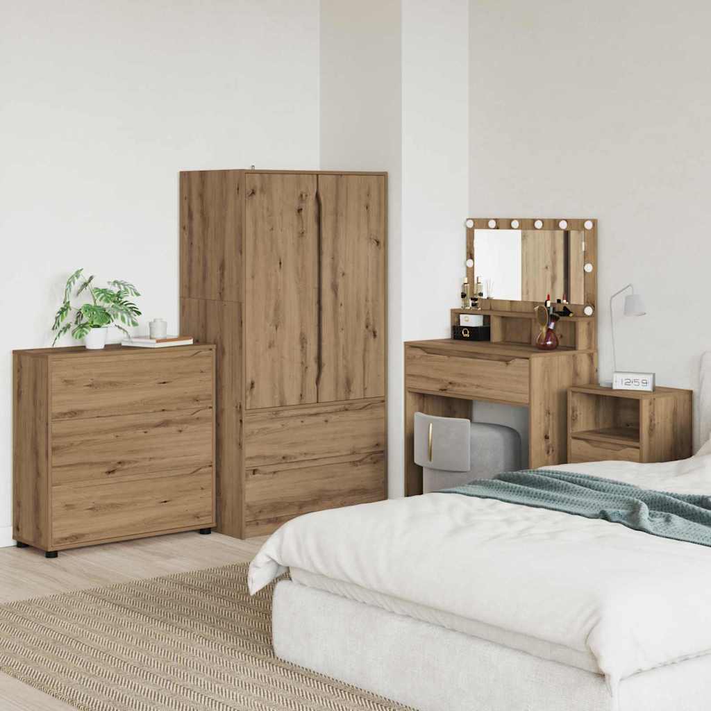 Armoire de rangement Chêne artisanal 80 x 31 x 81 cm - XIOS