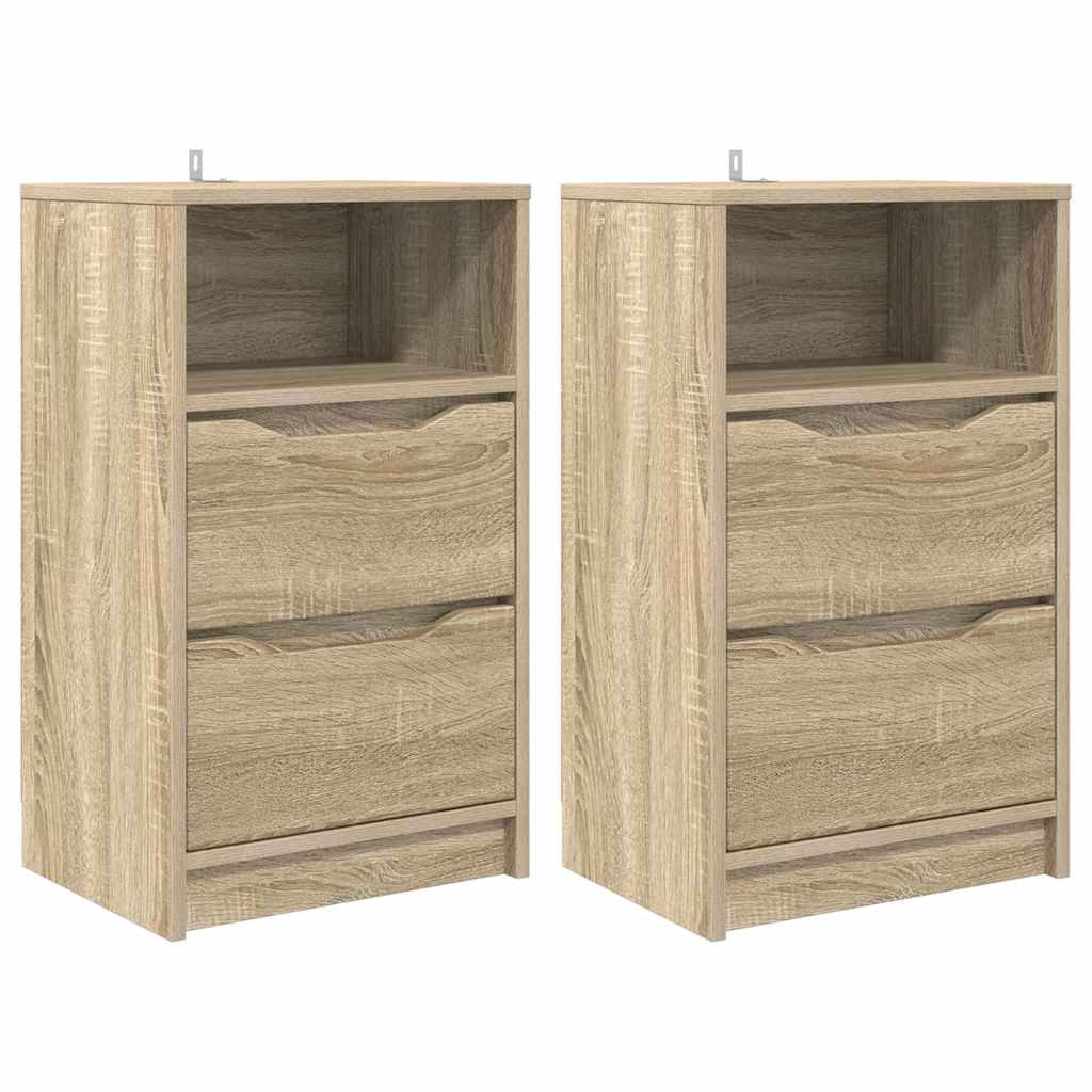 Tables de chevet 2 pcs Chêne Sonoma 40 x 30 x 467 cm - XIOS