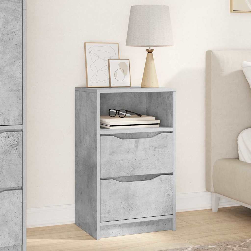 Table de chevet Gris béton 40 x 30 x 467 cm Bois d'ingénierie - XIOS