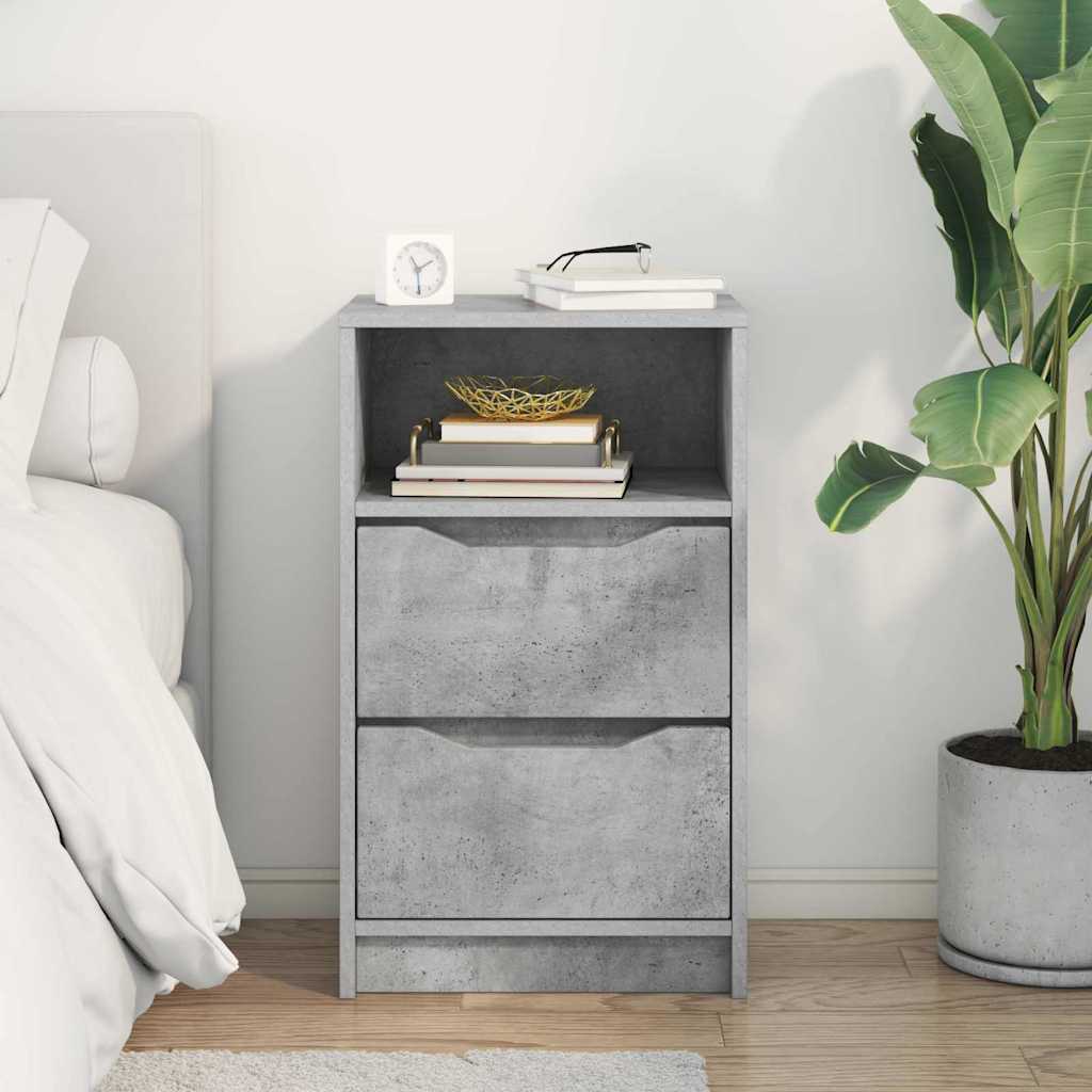 Table de chevet Gris béton 40 x 30 x 467 cm Bois d'ingénierie - XIOS