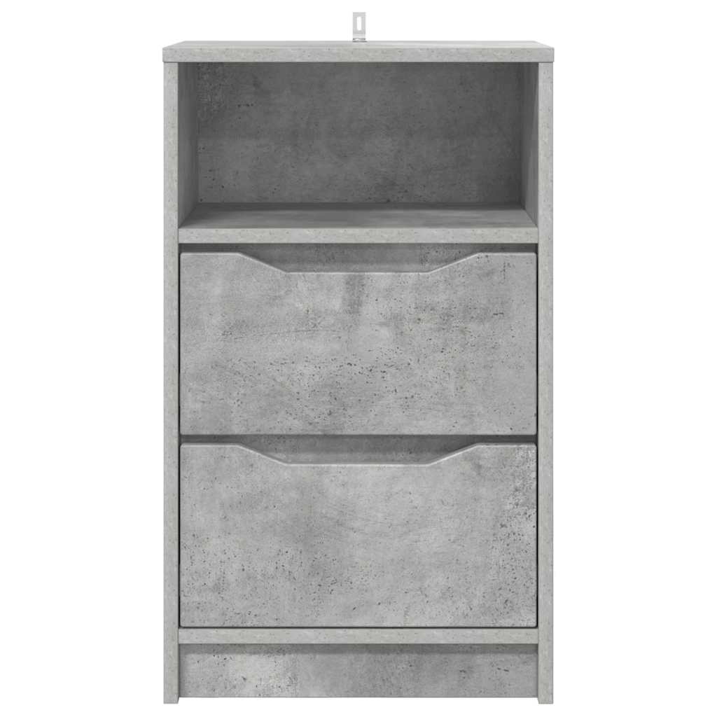 Table de chevet Gris béton 40 x 30 x 467 cm Bois d'ingénierie - XIOS