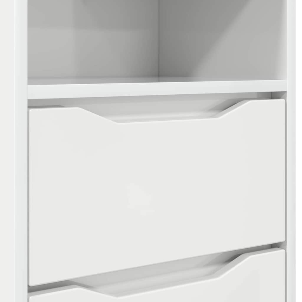 Tables de chevet 2 pcs Blanc brillant 40 x 30 x 467 cm - XIOS