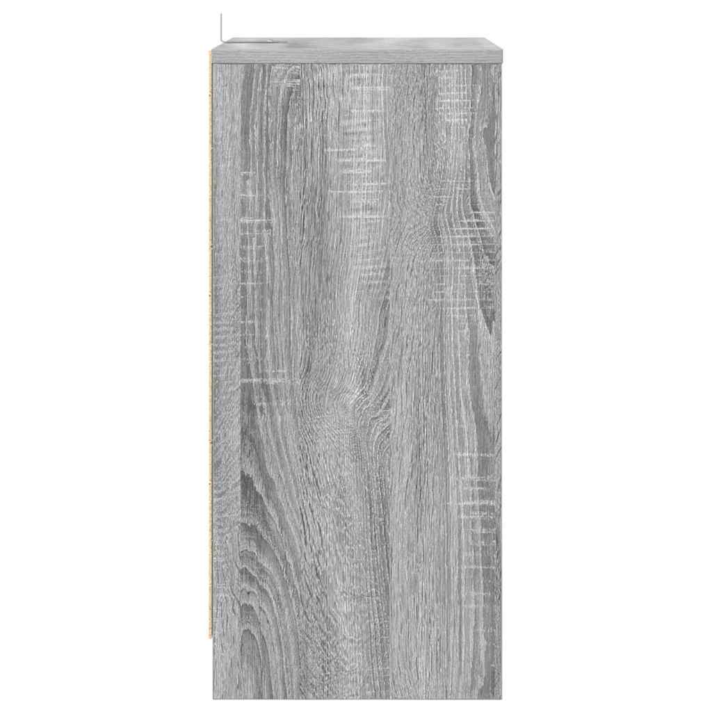 Tables de chevet avec tiroir 2 pcs Gris Sonoma 40 x 30 x 467 cm - XIOS
