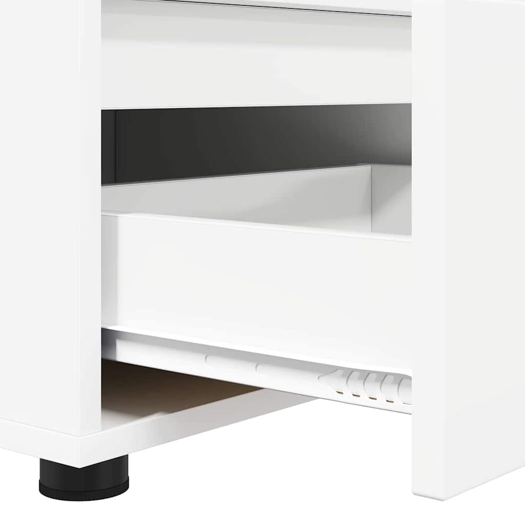 Meuble TV avec tiroir Blanc 100 x 48 x 43 cm Bois d'ingénierie - XIOS