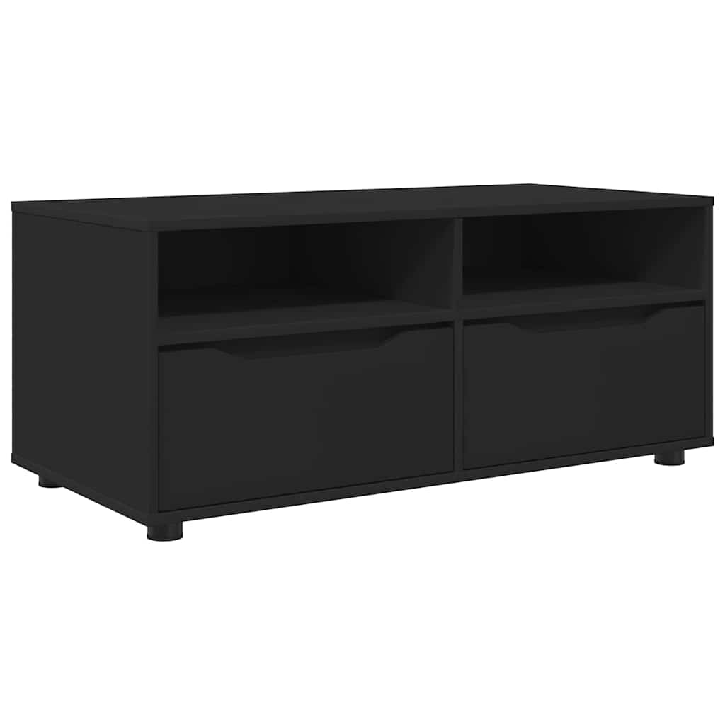 Meuble TV avec tiroir Noir 100 x 48 x 43 cm Bois d'ingénierie - XIOS