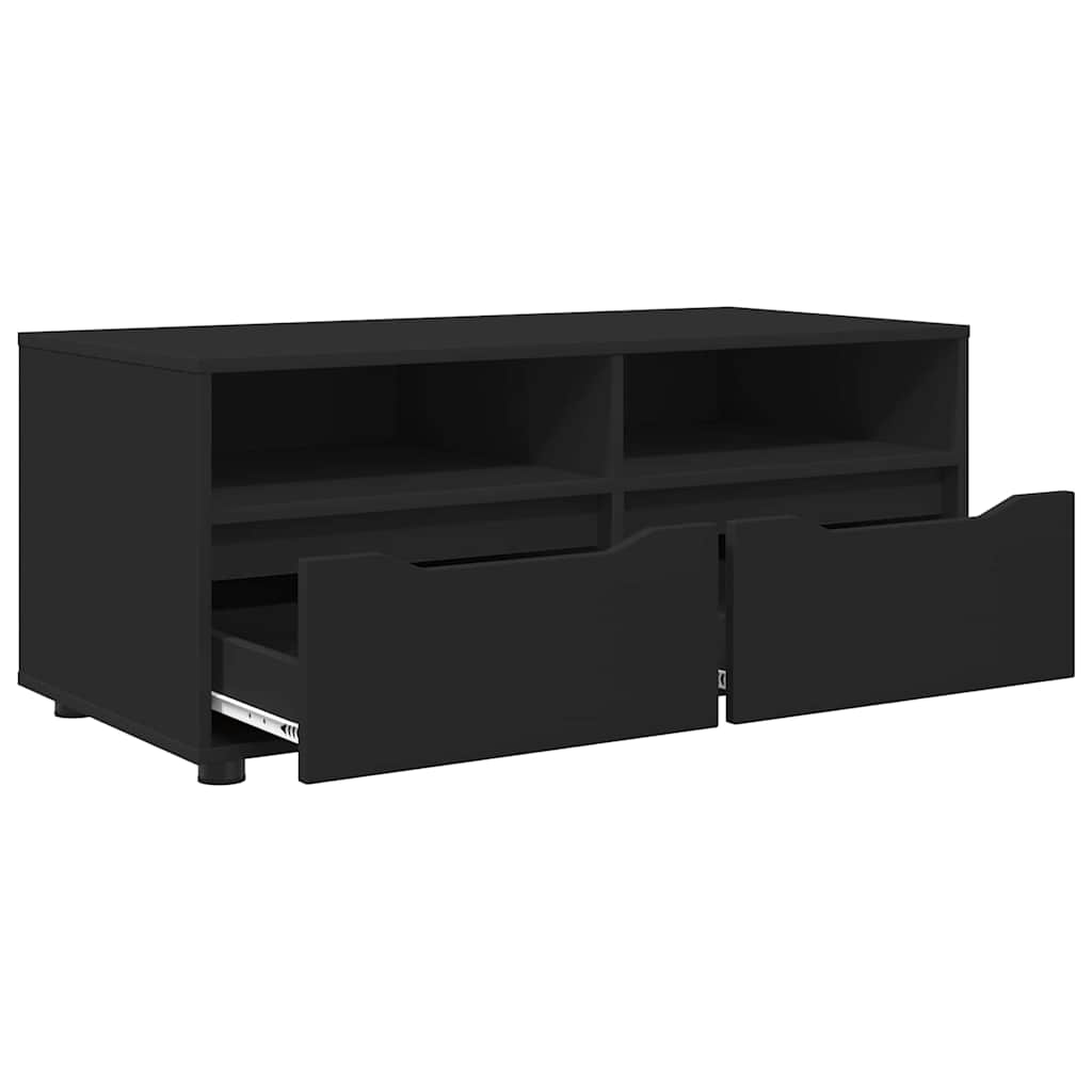 Meuble TV avec tiroir Noir 100 x 48 x 43 cm Bois d'ingénierie - XIOS