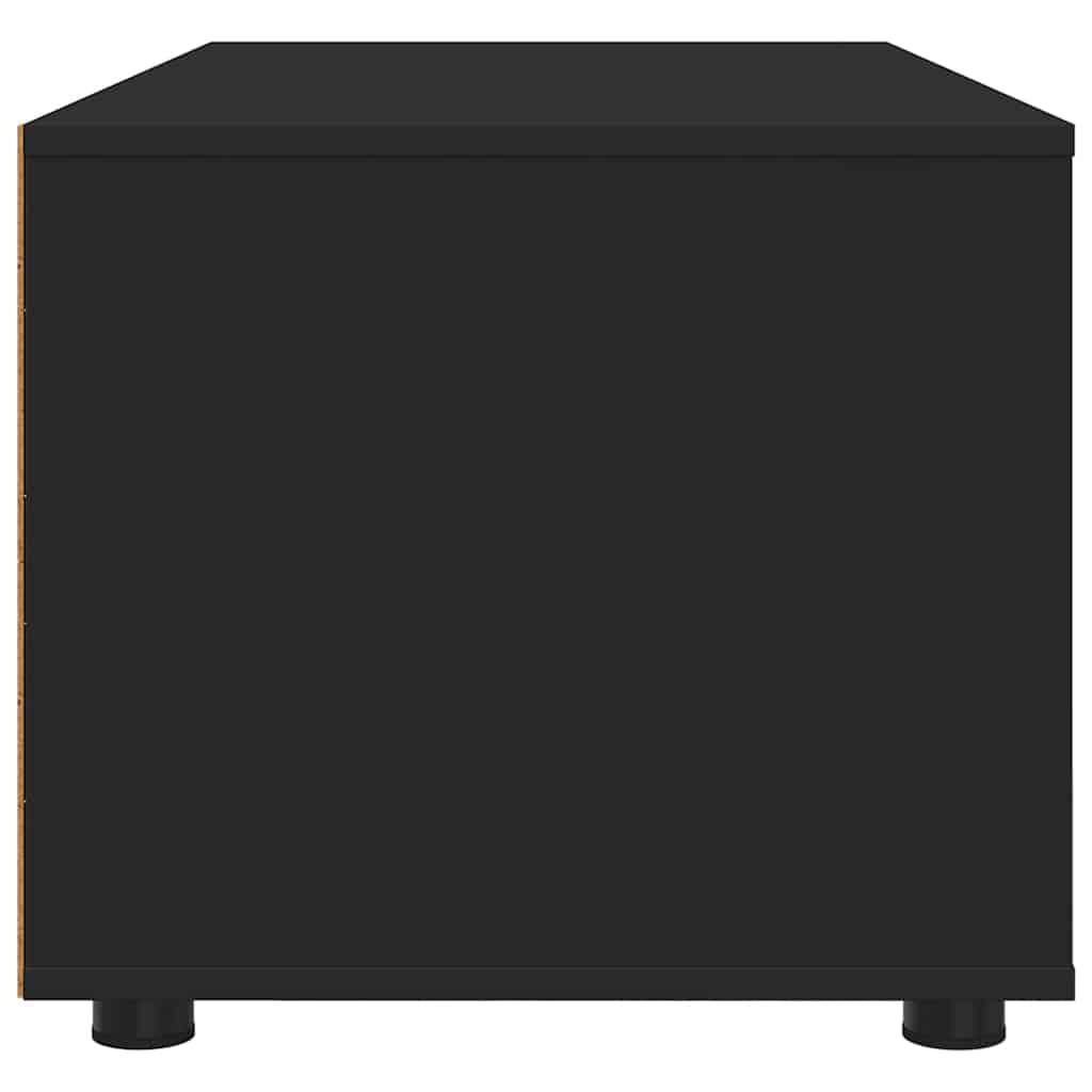 Meuble TV avec tiroir Noir 100 x 48 x 43 cm Bois d'ingénierie - XIOS