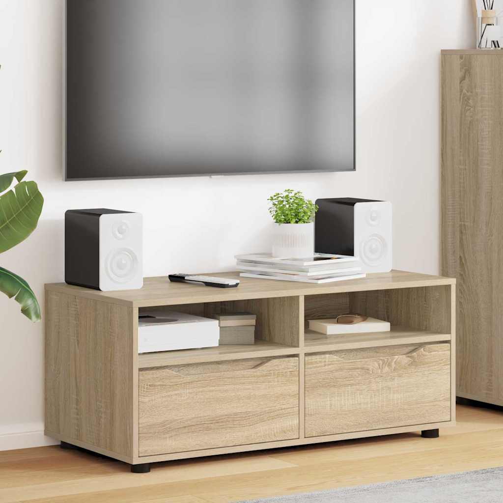 Meuble TV Chêne Sonoma 100 x 48 x 43 cm Bois d'ingénierie - XIOS