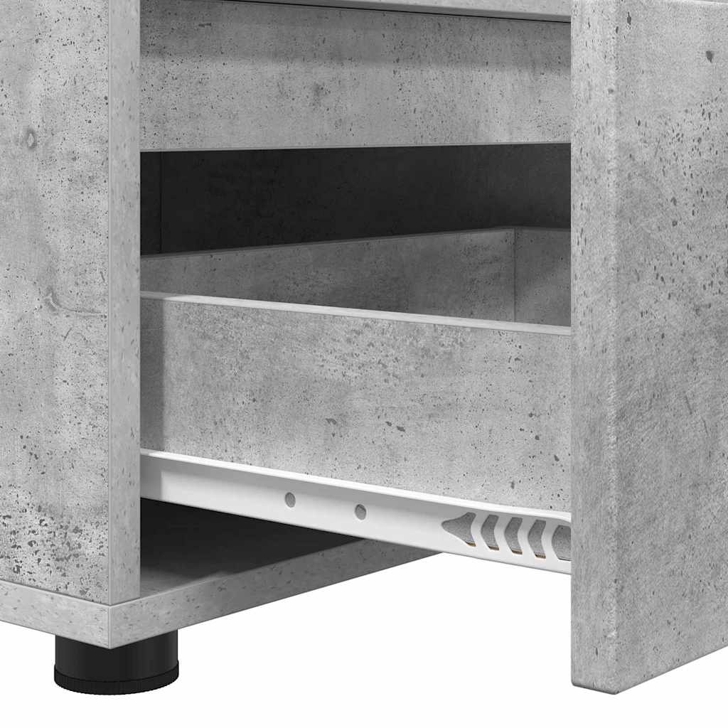 Meuble TV Gris béton 100 x 48 x 43 cm Bois d'ingénierie - XIOS