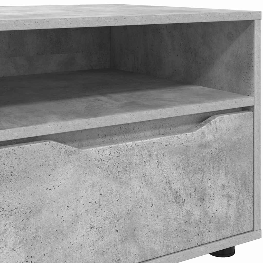 Meuble TV Gris béton 100 x 48 x 43 cm Bois d'ingénierie - XIOS