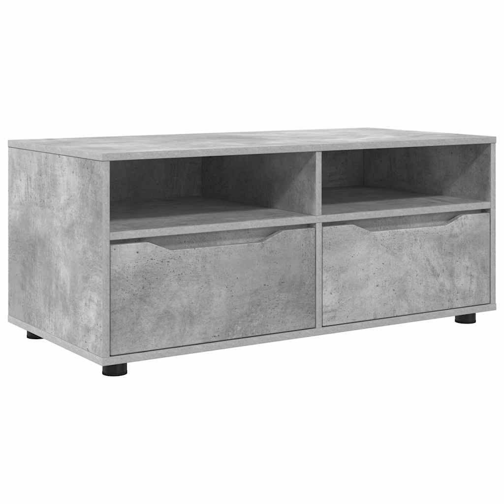 Meuble TV Gris béton 100 x 48 x 43 cm Bois d'ingénierie - XIOS