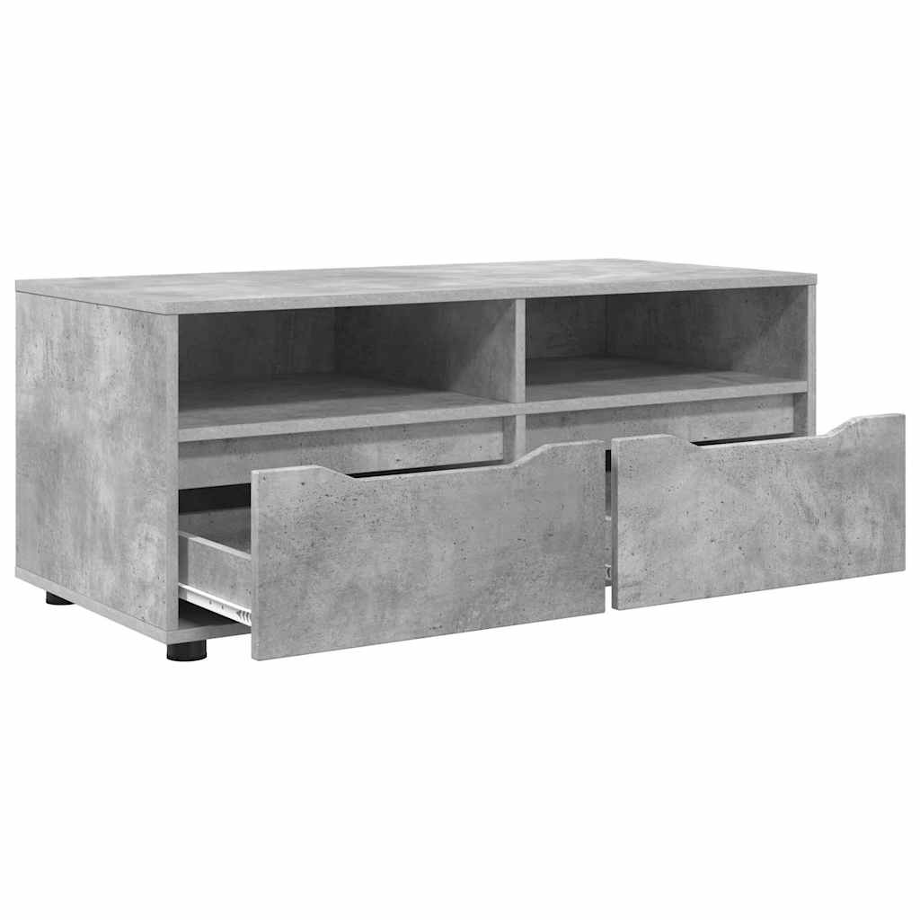 Meuble TV Gris béton 100 x 48 x 43 cm Bois d'ingénierie - XIOS