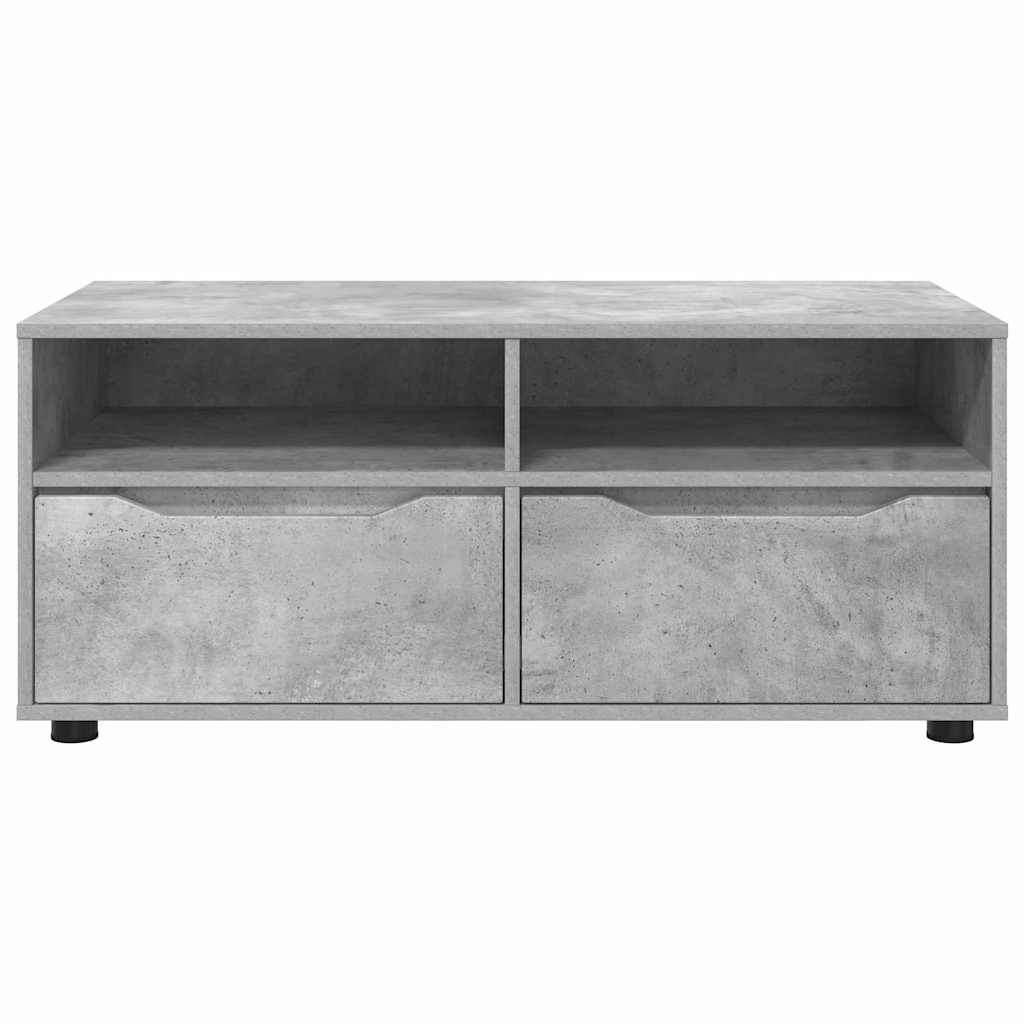 Meuble TV Gris béton 100 x 48 x 43 cm Bois d'ingénierie - XIOS