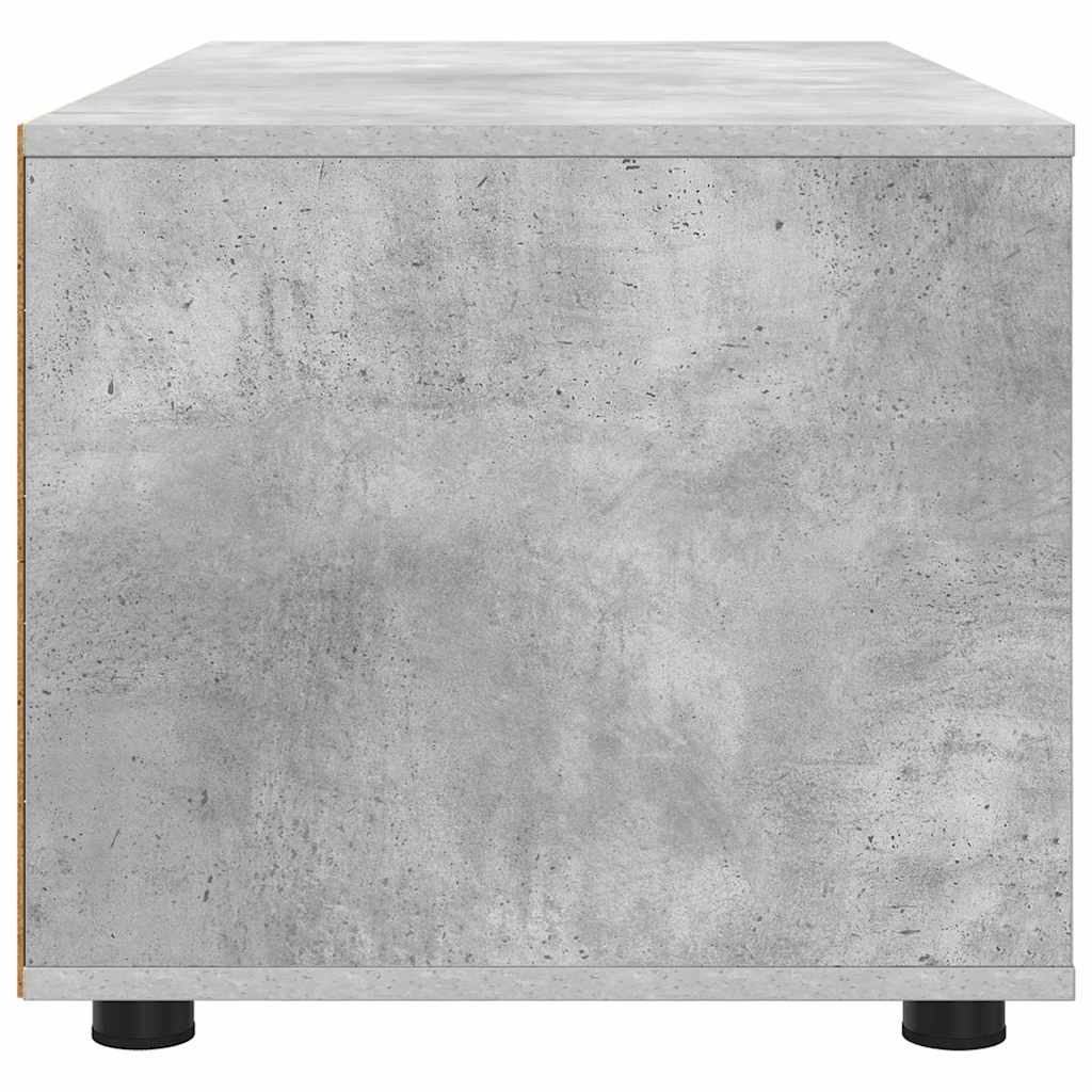 Meuble TV Gris béton 100 x 48 x 43 cm Bois d'ingénierie - XIOS