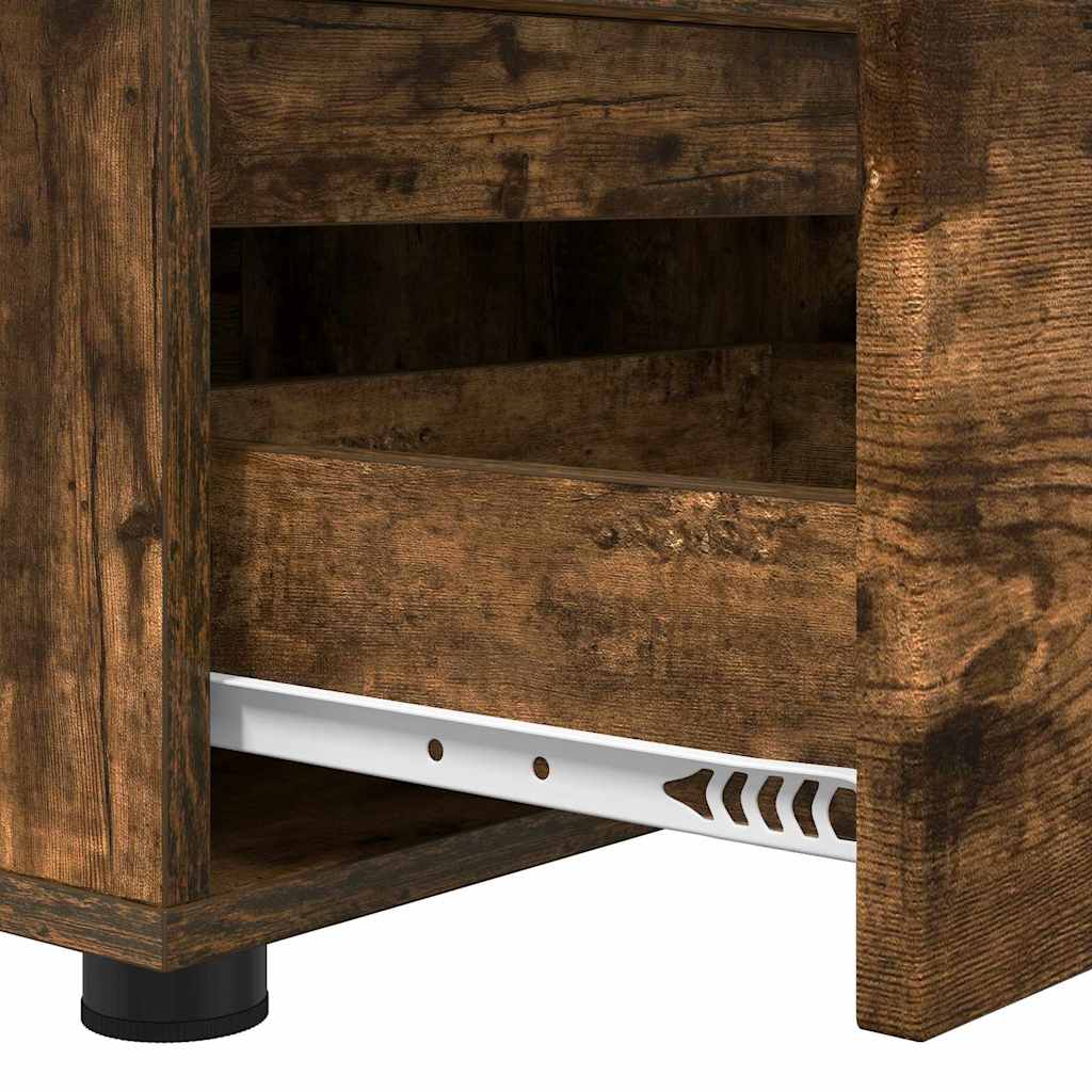 Meuble TV Chêne fumé 100 x 48 x 43 cm Bois d'ingénierie - XIOS