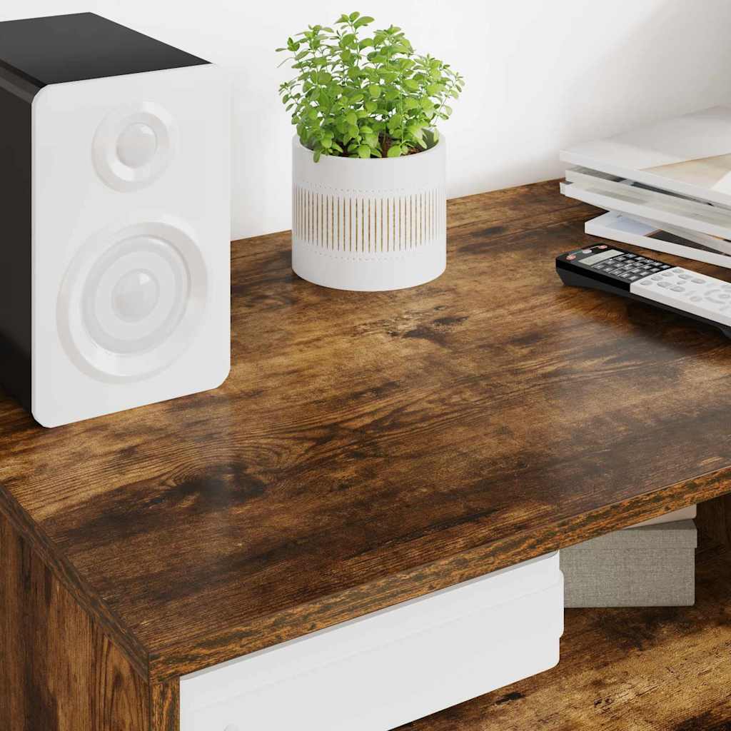 Meuble TV Chêne fumé 100 x 48 x 43 cm Bois d'ingénierie - XIOS