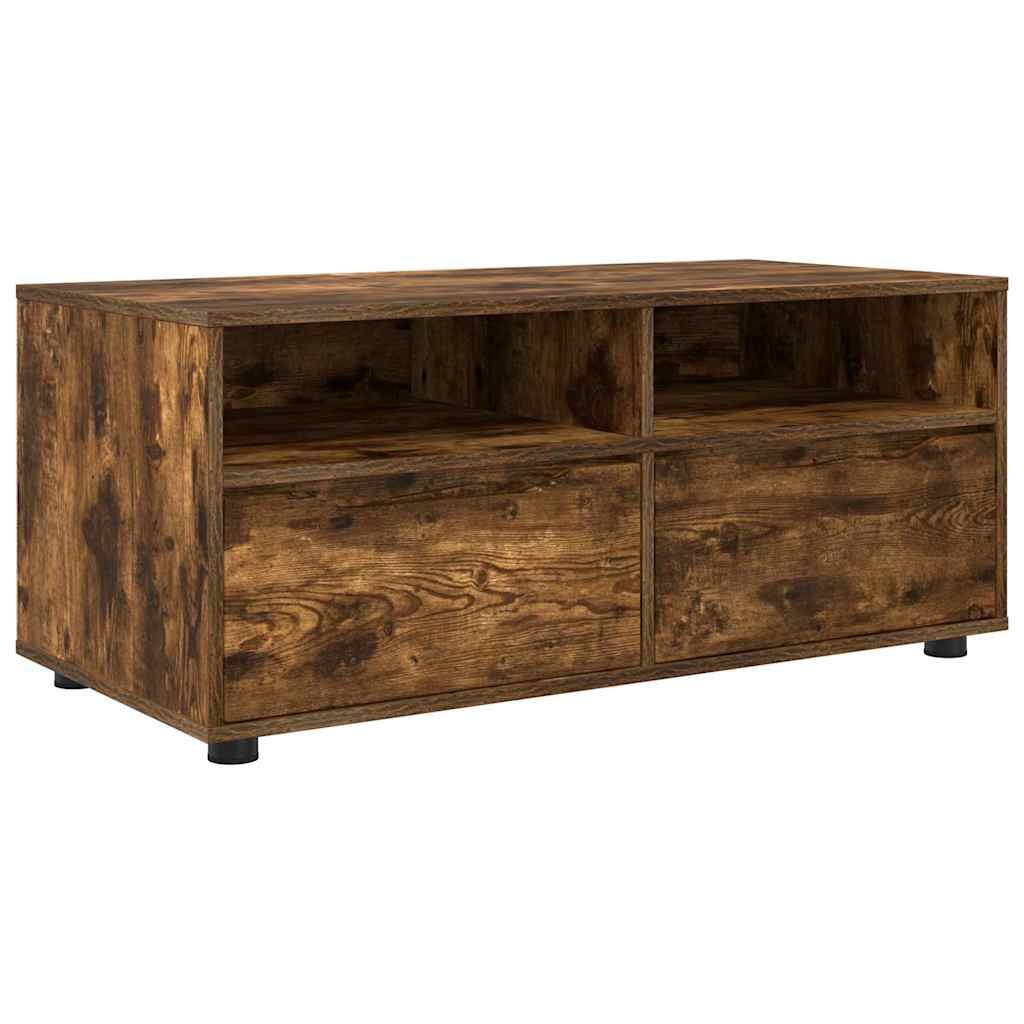 Meuble TV Chêne fumé 100 x 48 x 43 cm Bois d'ingénierie - XIOS