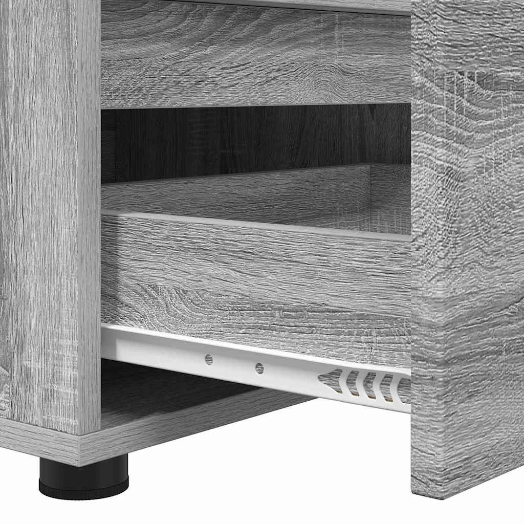 Meuble TV Gris Sonoma 100 x 48 x 43 cm Bois d'ingénierie - XIOS