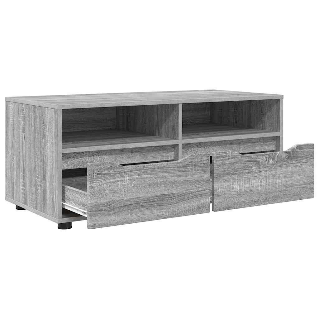 Meuble TV Gris Sonoma 100 x 48 x 43 cm Bois d'ingénierie - XIOS