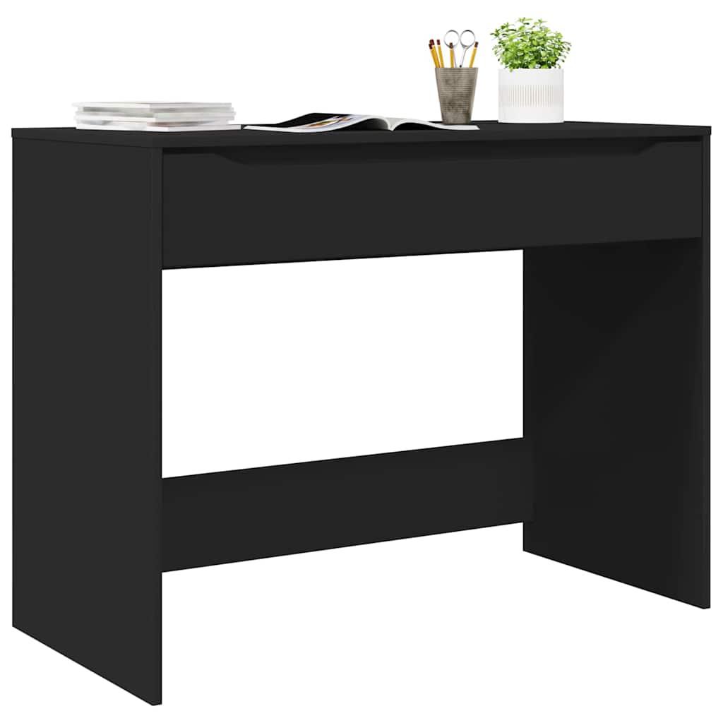 Bureau avec tiroir Noir 100 x 50 x 78 cm Bois d'ingénierie - XIOS