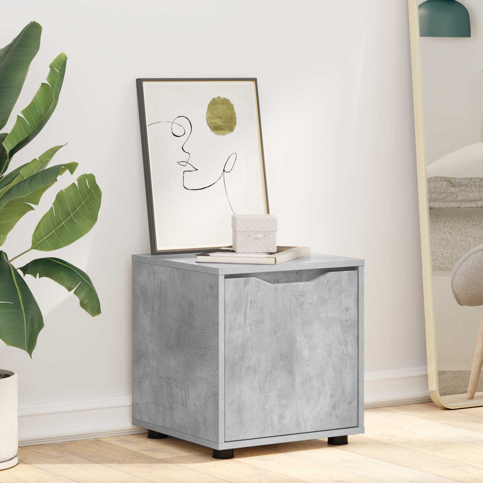 Cabinet de salle de bain Gris béton 40,5 x 40 x 44 cm - XIOS