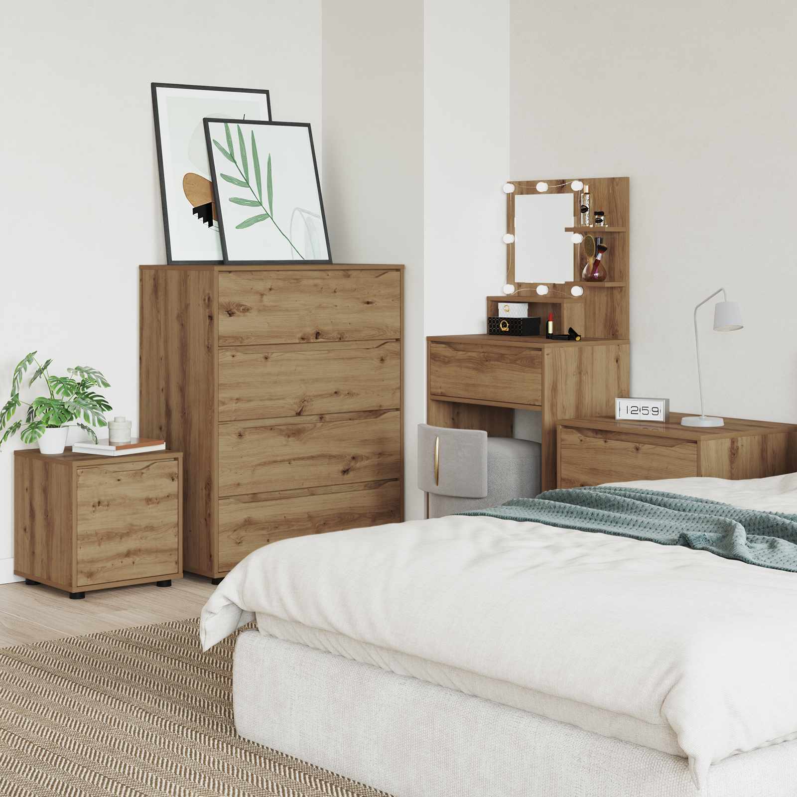 Cabinet de salle de bain 40,5 x 40 x 44 cm Bois d'ingénierie - XIOS