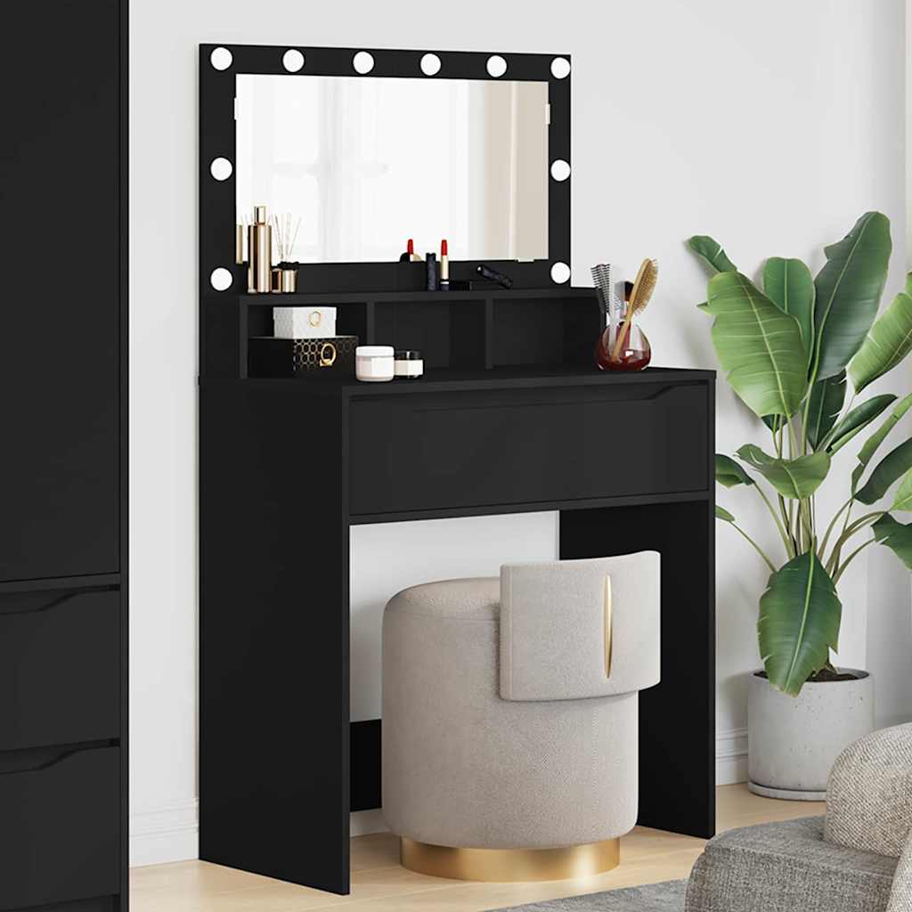 Tables de maquillage pour chambre Noir 80 x 39,6 x 135 cm - XIOS