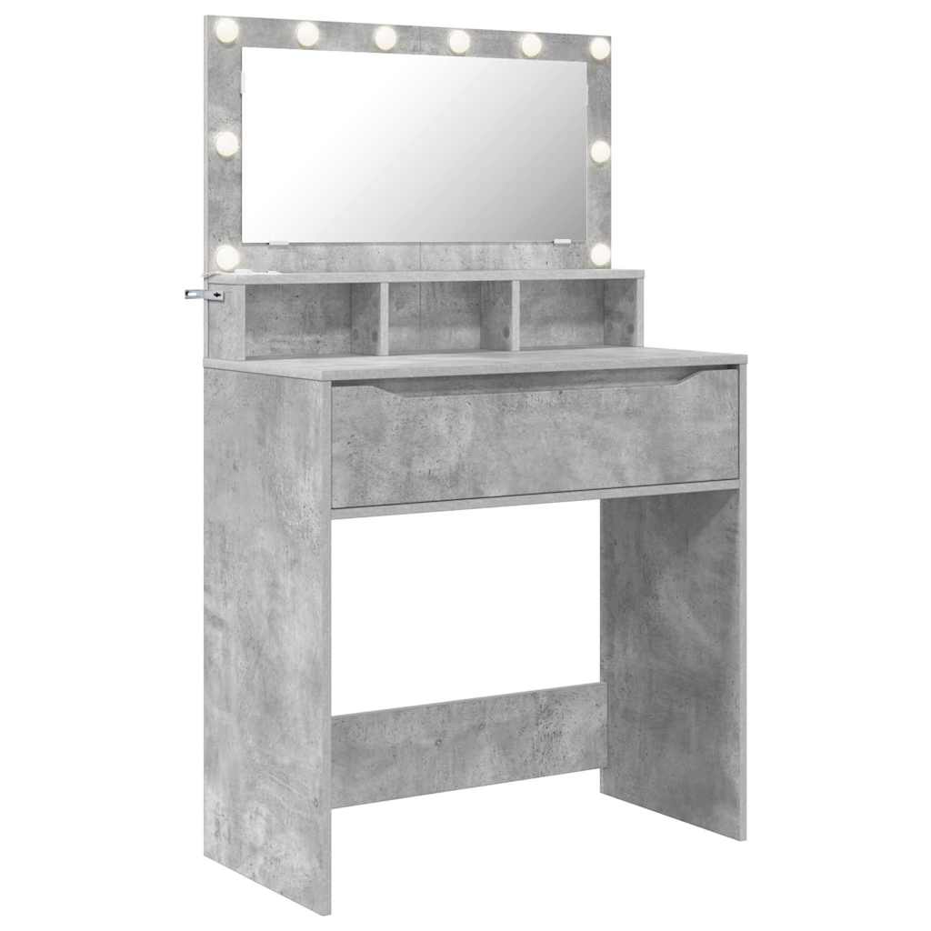 Tables de maquillage pour chambre Gris béton 80 x 39,6 x 135 cm - XIOS