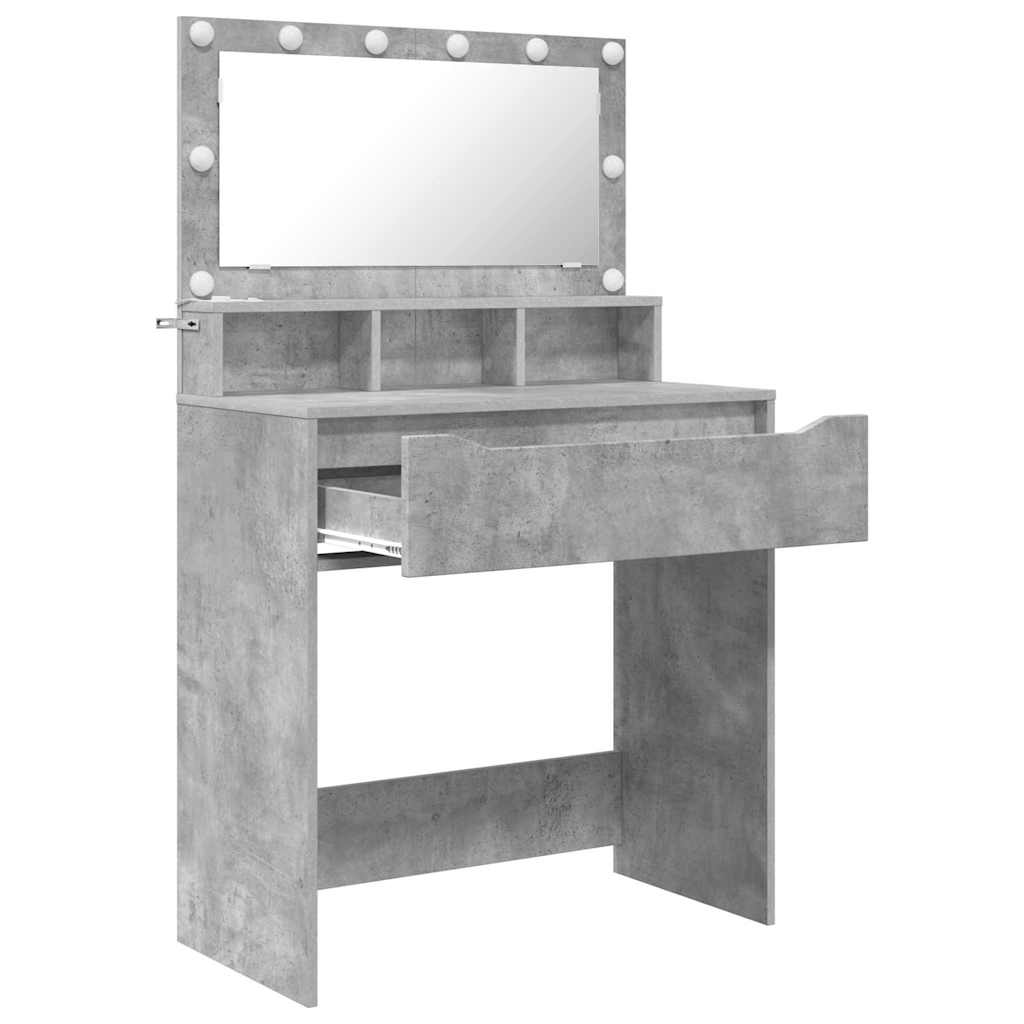 Tables de maquillage pour chambre Gris béton 80 x 39,6 x 135 cm - XIOS