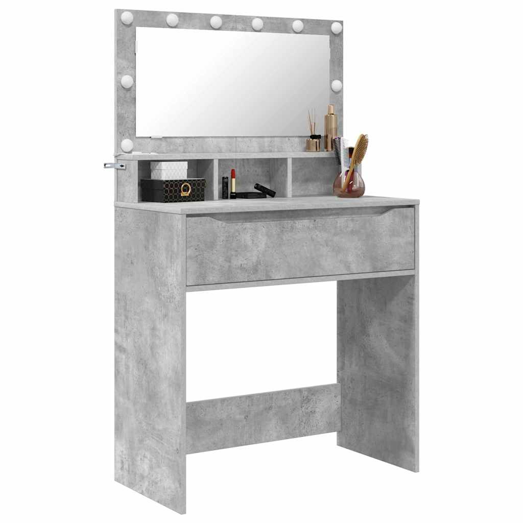Tables de maquillage pour chambre Gris béton 80 x 39,6 x 135 cm - XIOS