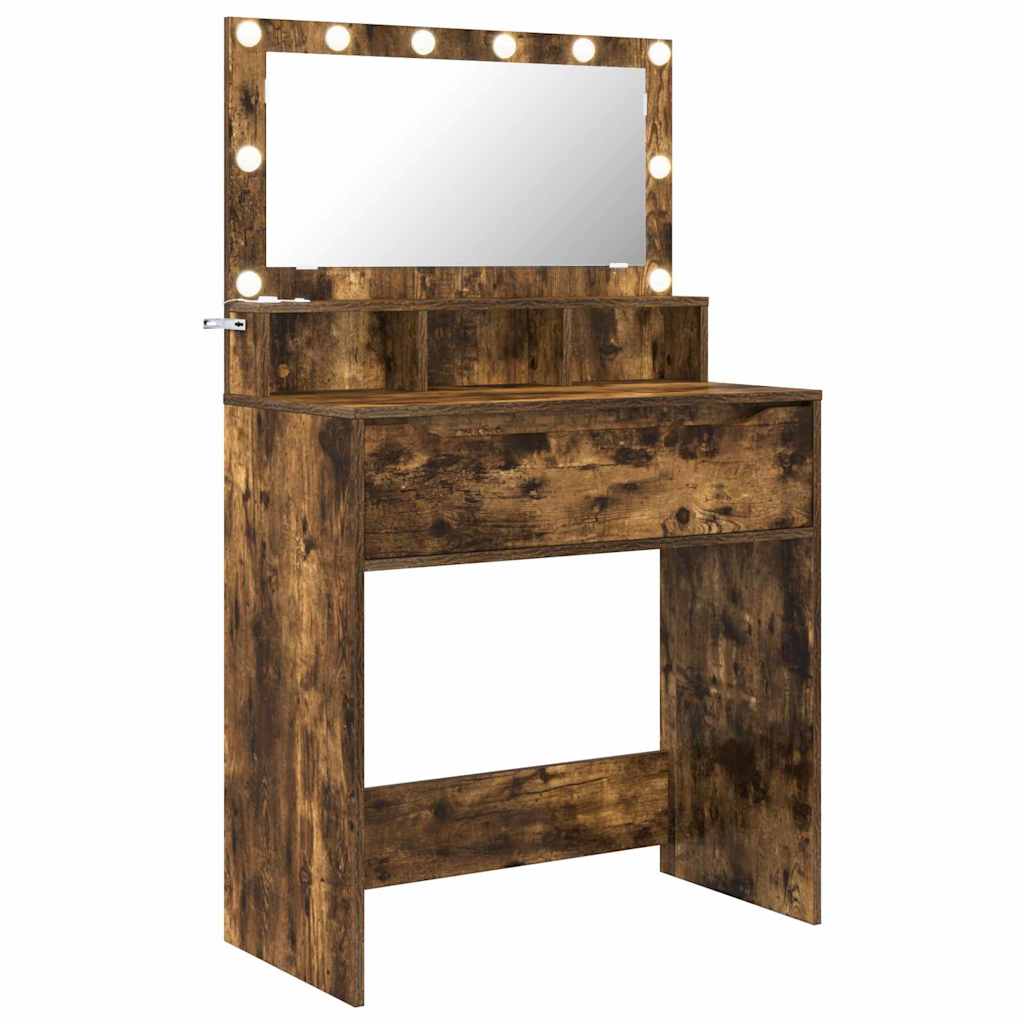 Tables de maquillage pour chambre Chêne fumé 80 x 39,6 x 135 cm - XIOS