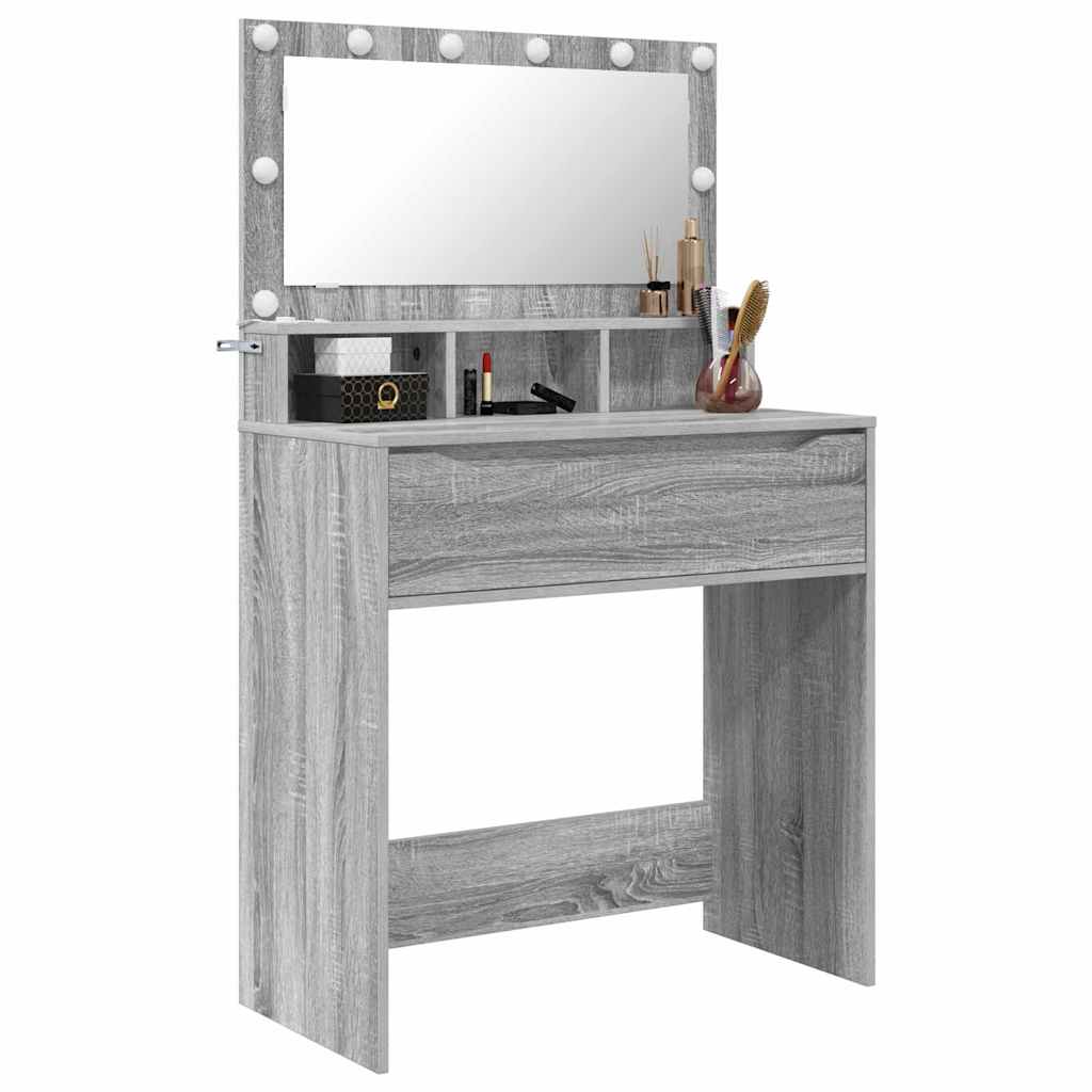 Tables de maquillage pour chambre avec tiroir Gris Sonoma - XIOS
