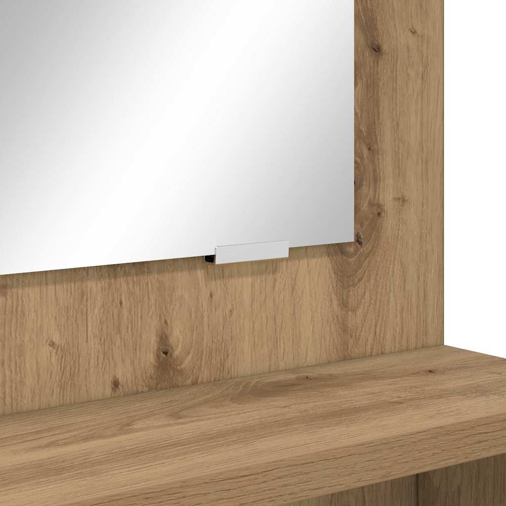 Tables de maquillage pour chambre avec tiroir Chêne artisanal - XIOS