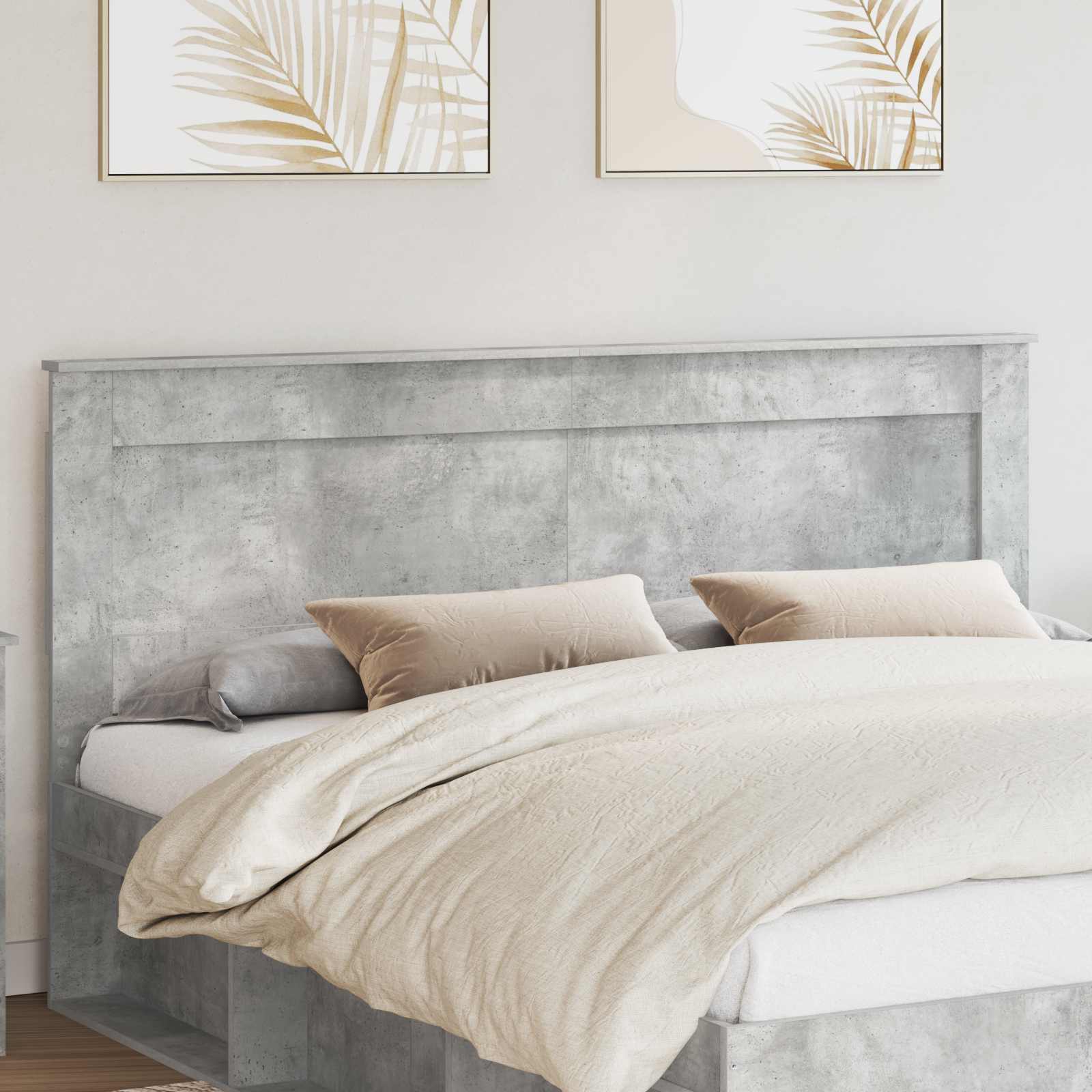 Tête de lit Gris béton 200 cm Bois d'ingénierie - XIOS