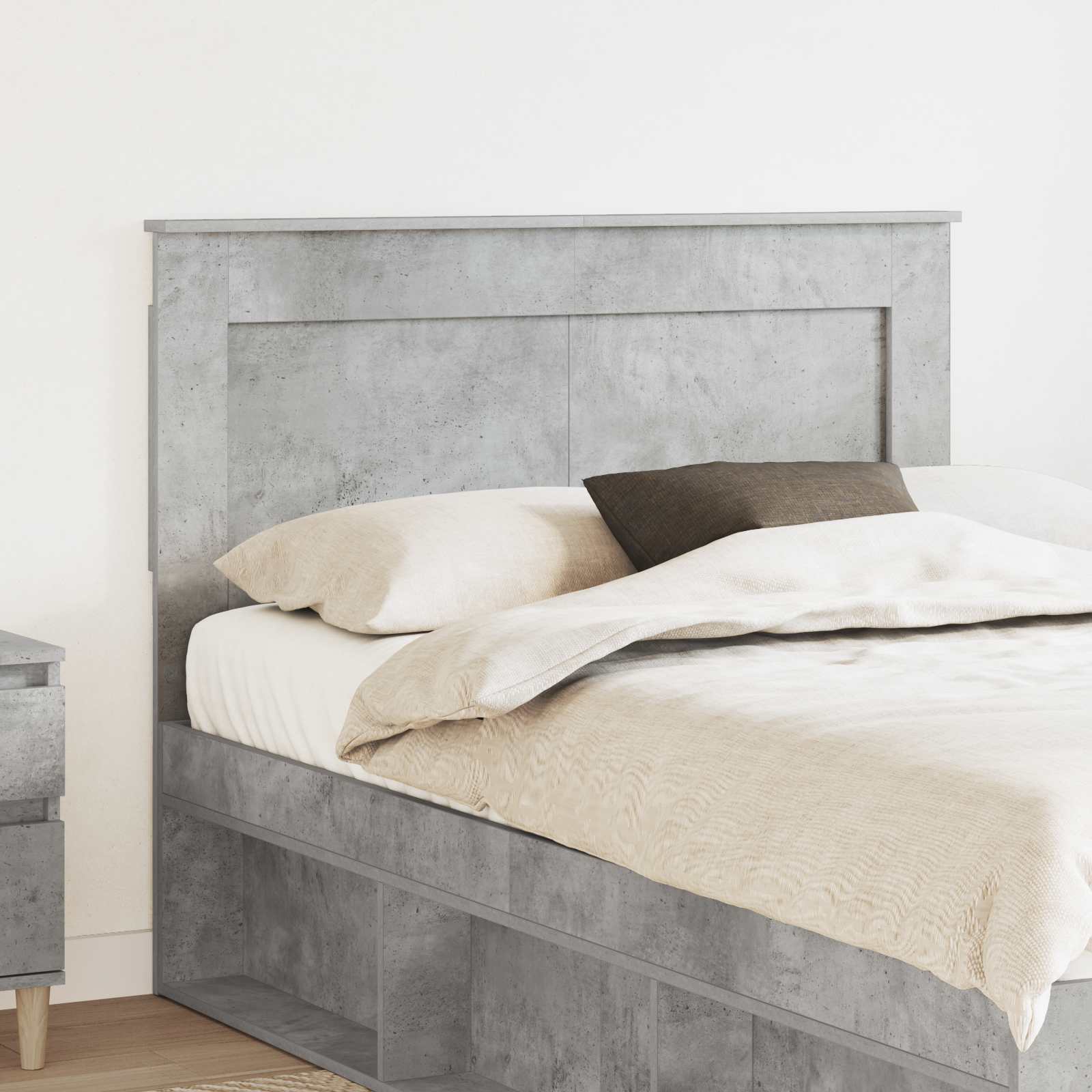 Tête de lit Gris béton 135 cm Bois d'ingénierie - XIOS