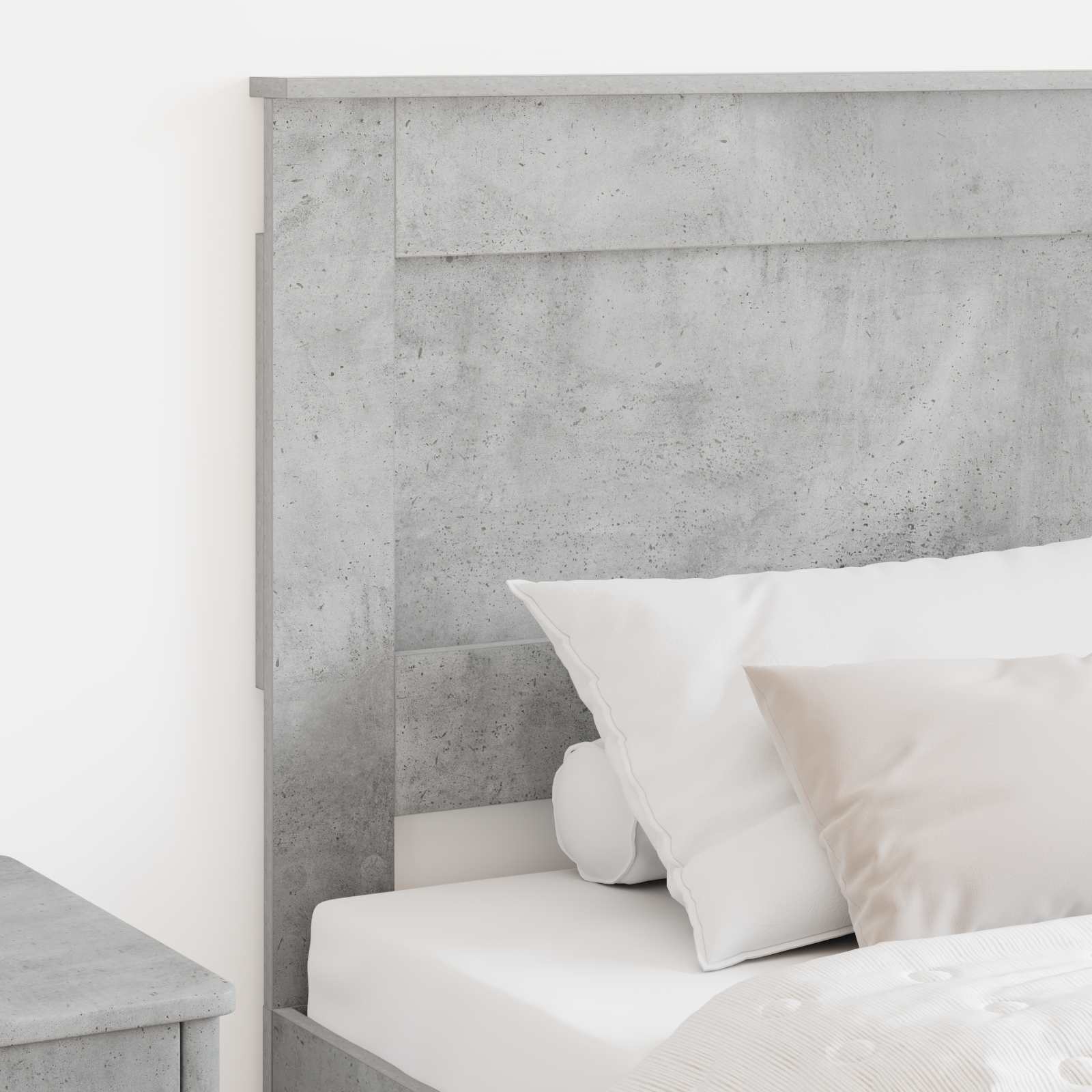 Tête de lit avec tête de lit Gris béton 80 cm Bois d'ingénierie - XIOS