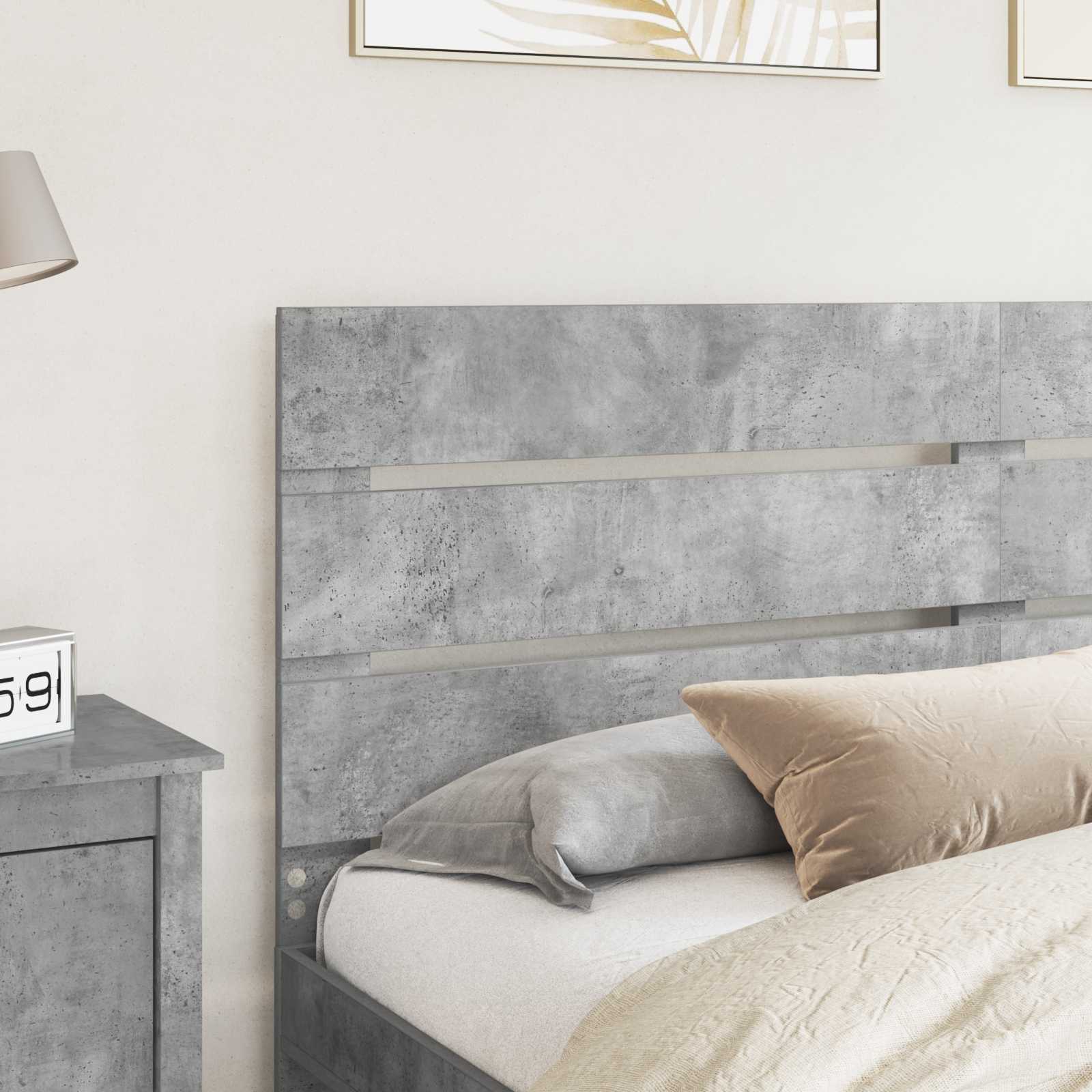 Tête de lit Gris béton 100 cm Bois d'ingénierie - XIOS