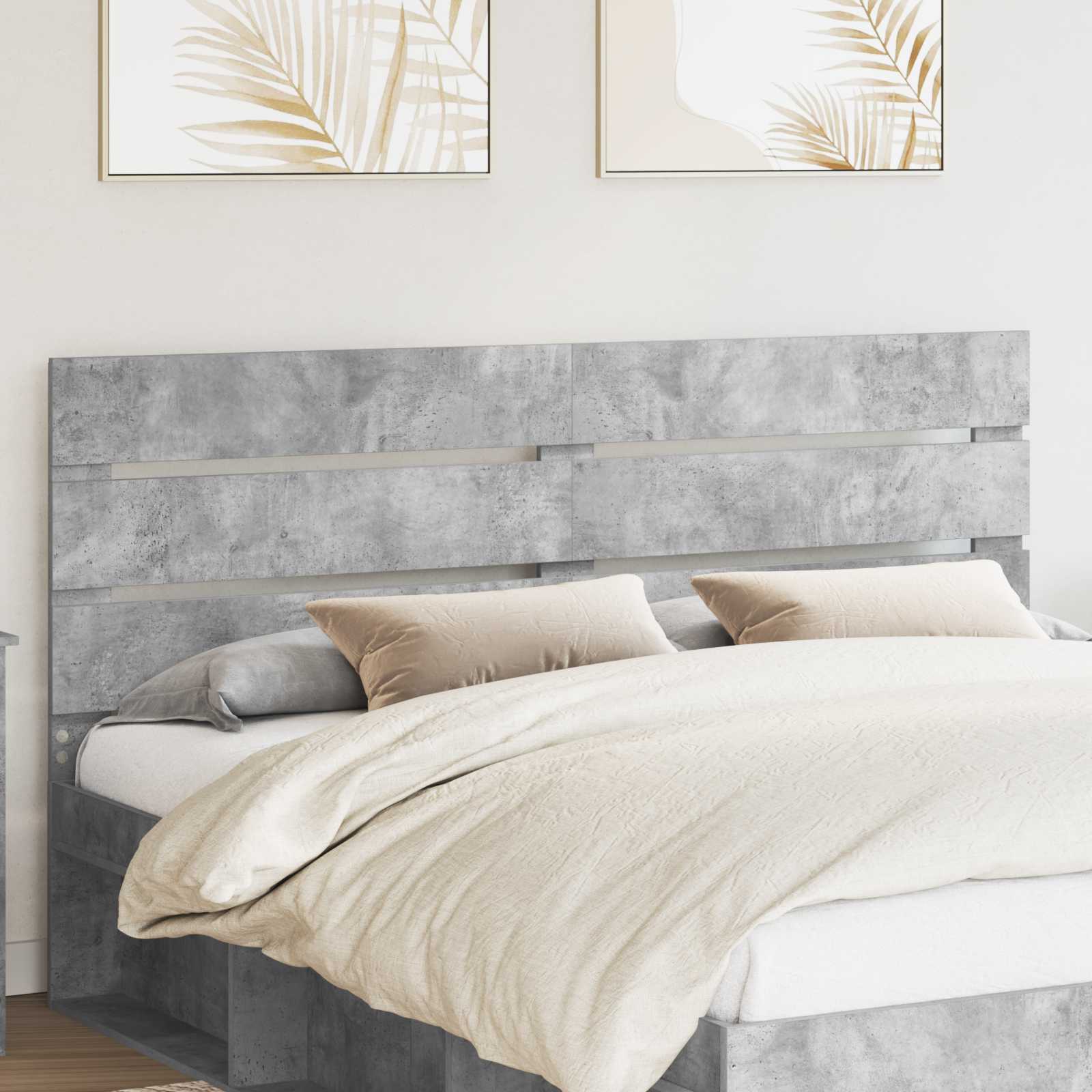 Tête de lit Gris béton 100 cm Bois d'ingénierie - XIOS