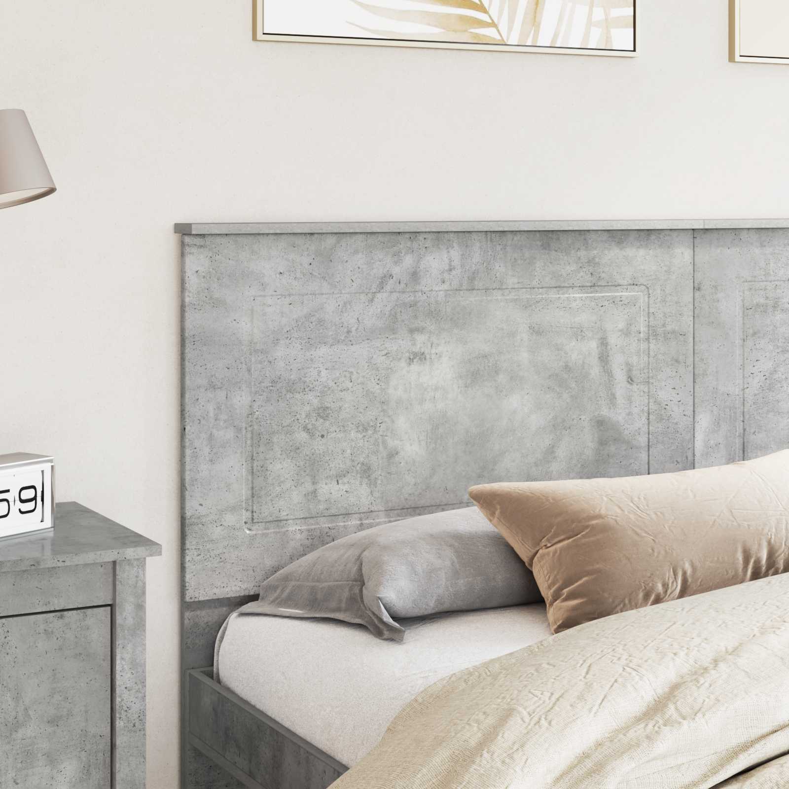 Tête de lit Gris béton 200 cm Bois d'ingénierie - XIOS
