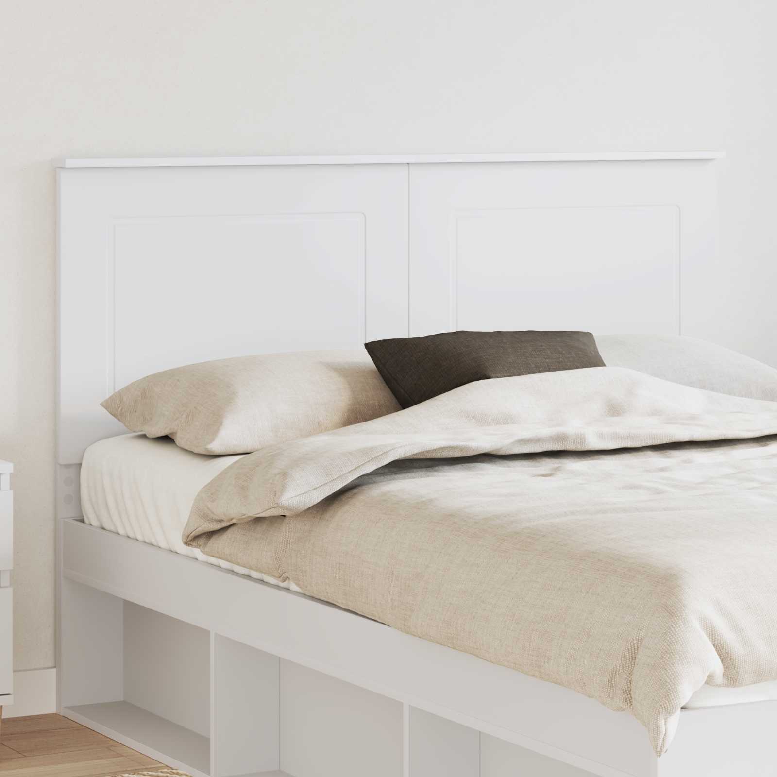 Tête de lit avec tête de lit Blanc 140 cm Bois d'ingénierie - XIOS
