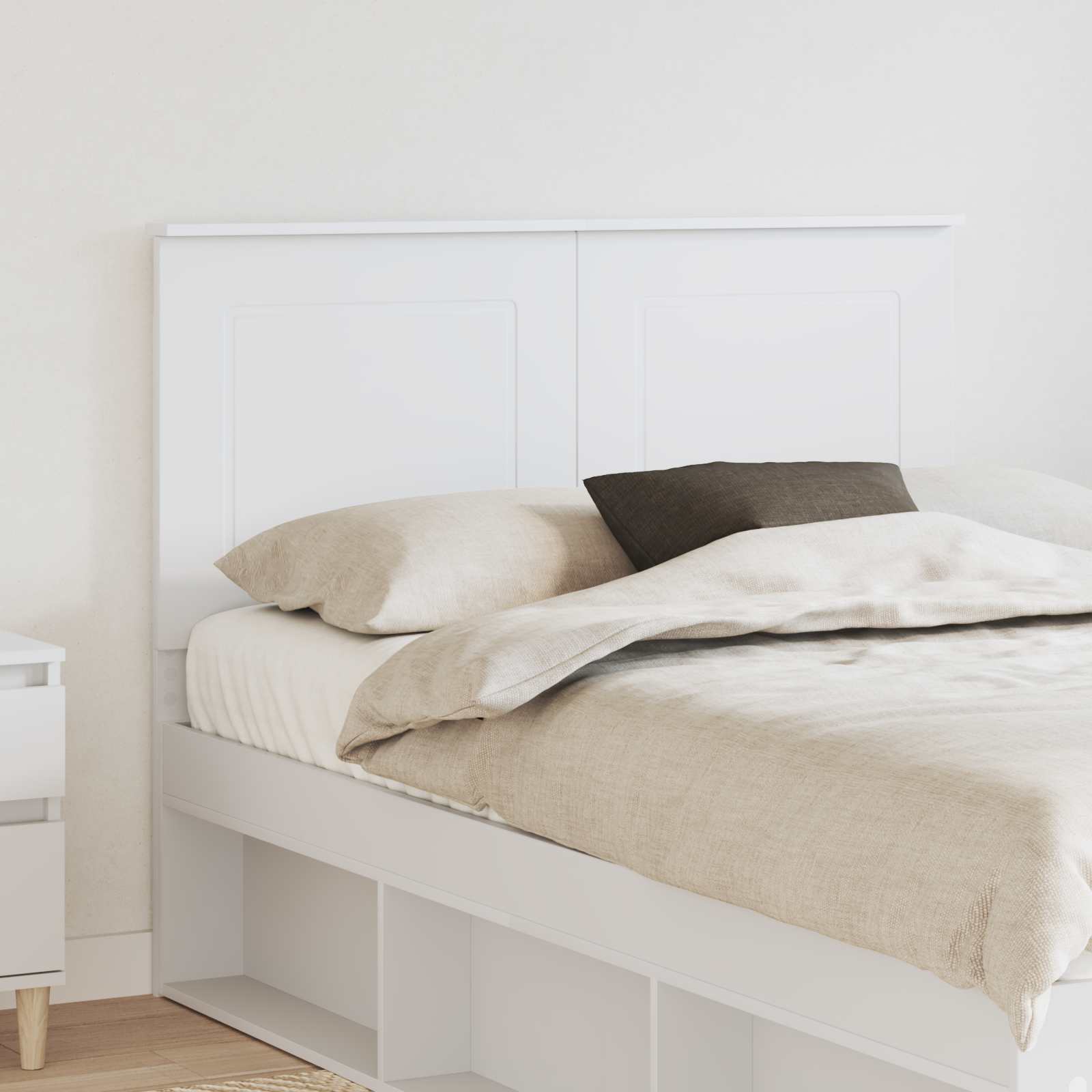 Tête de lit avec tête de lit Blanc 135 cm Bois d'ingénierie - XIOS