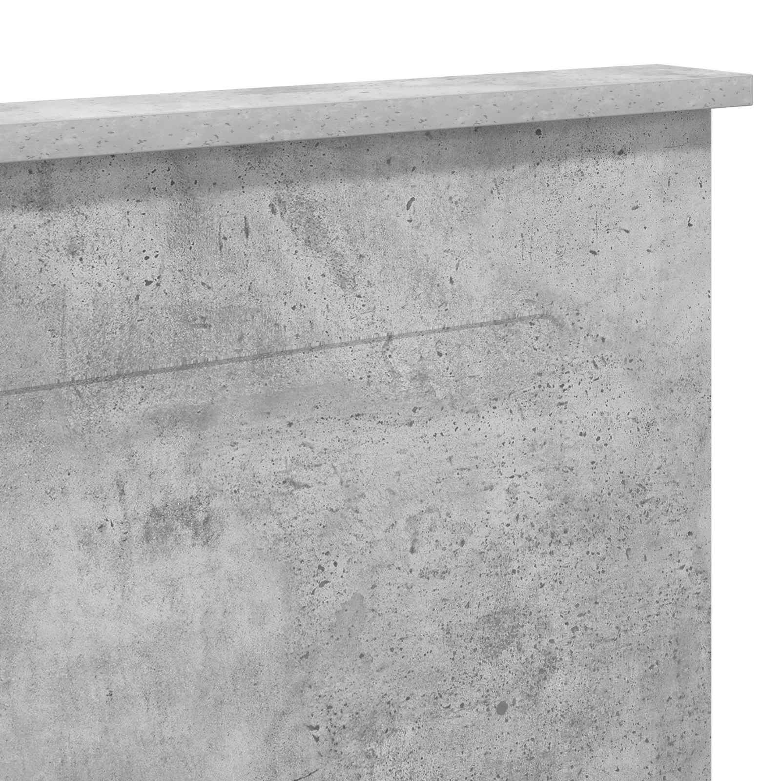 Tête de lit Gris béton 135 cm Bois d'ingénierie - XIOS