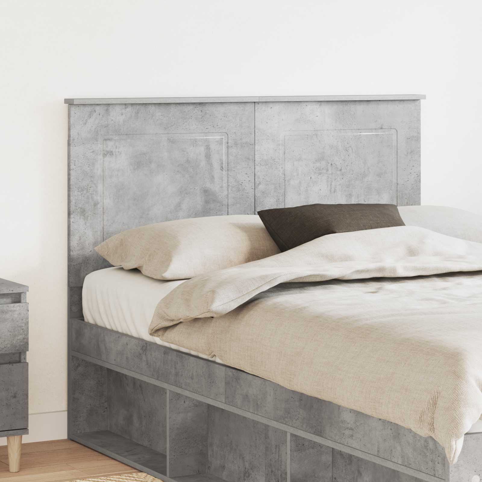 Tête de lit Gris béton 135 cm Bois d'ingénierie - XIOS