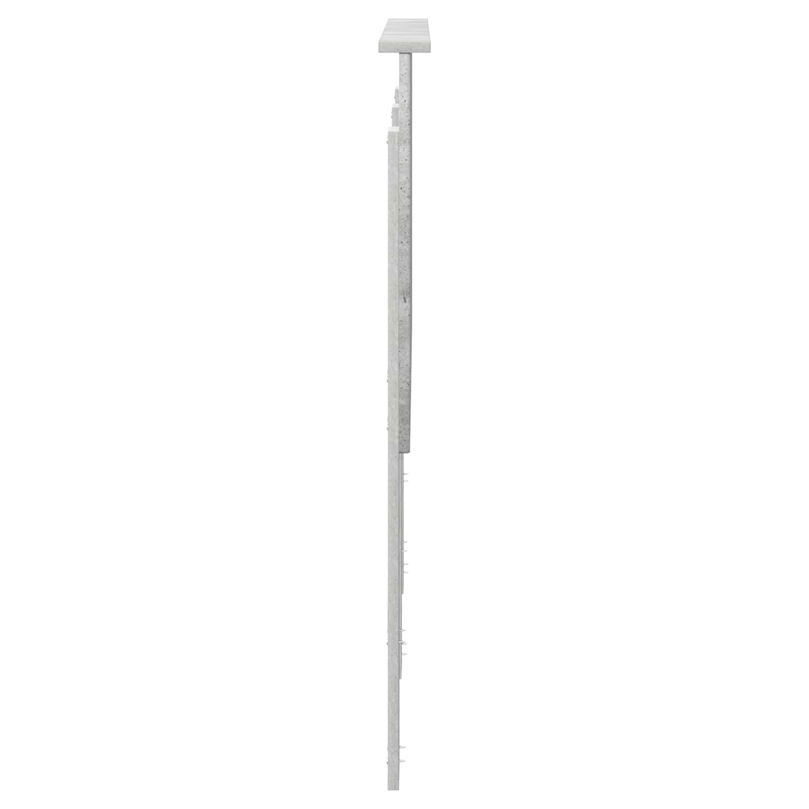Tête de lit Gris béton 135 cm Bois d'ingénierie - XIOS