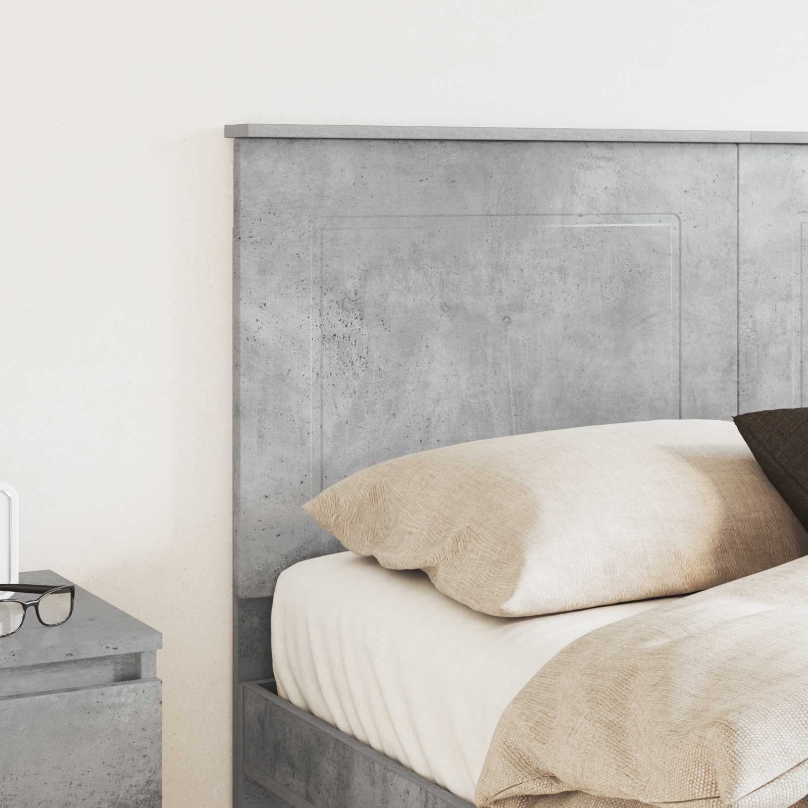 Tête de lit Gris béton 120 cm Bois d'ingénierie - XIOS